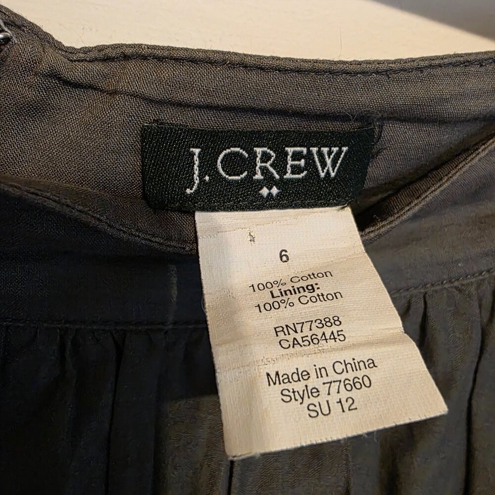 J. Crew Gray A-Line Skirt 6 - Picture 2 of 2